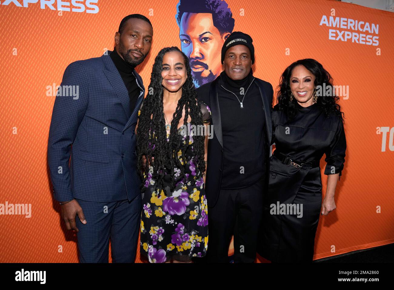 Leon Robinson, from left, Suzan-Lori Parks, Kenny Leon and Debra Martin
