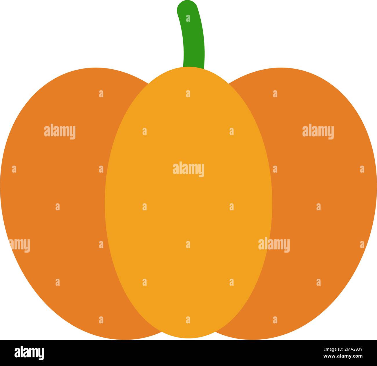 Pumpkin icon. Orange vegetable. Editable vector. Stock Vector