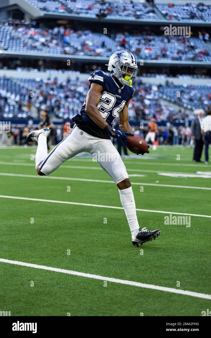 Dallas Cowboys safety Israel Mukuamu (24) in action during an NFL football  game against the Washington Commanders, Sunday, Oct. 2, 2022, in Arlington.  (AP Photo/Tyler Kaufman Stock Photo - Alamy