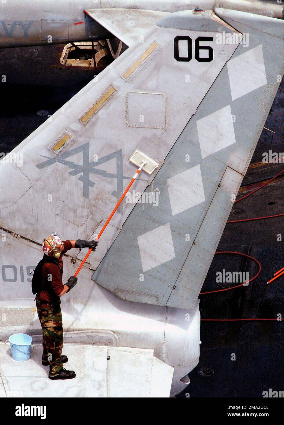 040723N4374S002. Scene Caption A US Navy (USN) Sailor