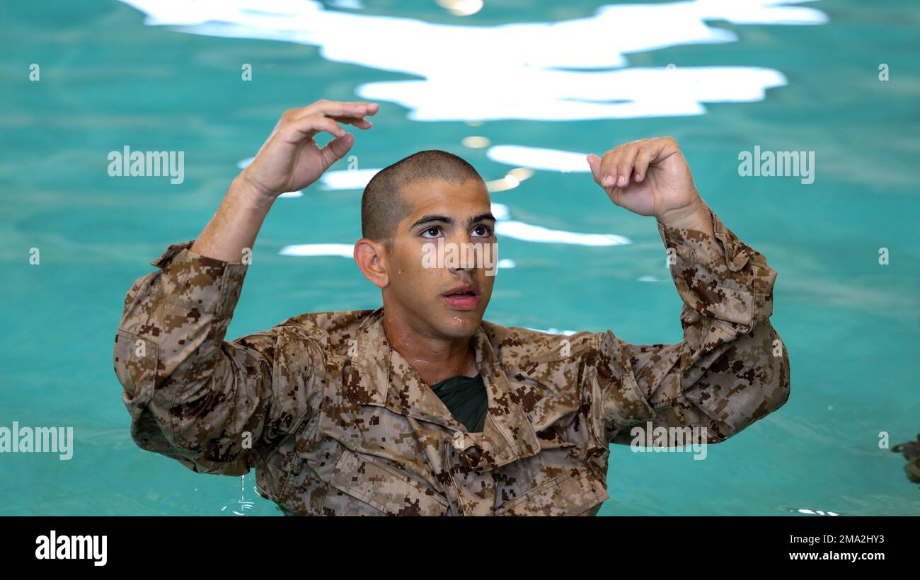 Recruits with Papa Company, 4th Recruit Training Battalion, complete