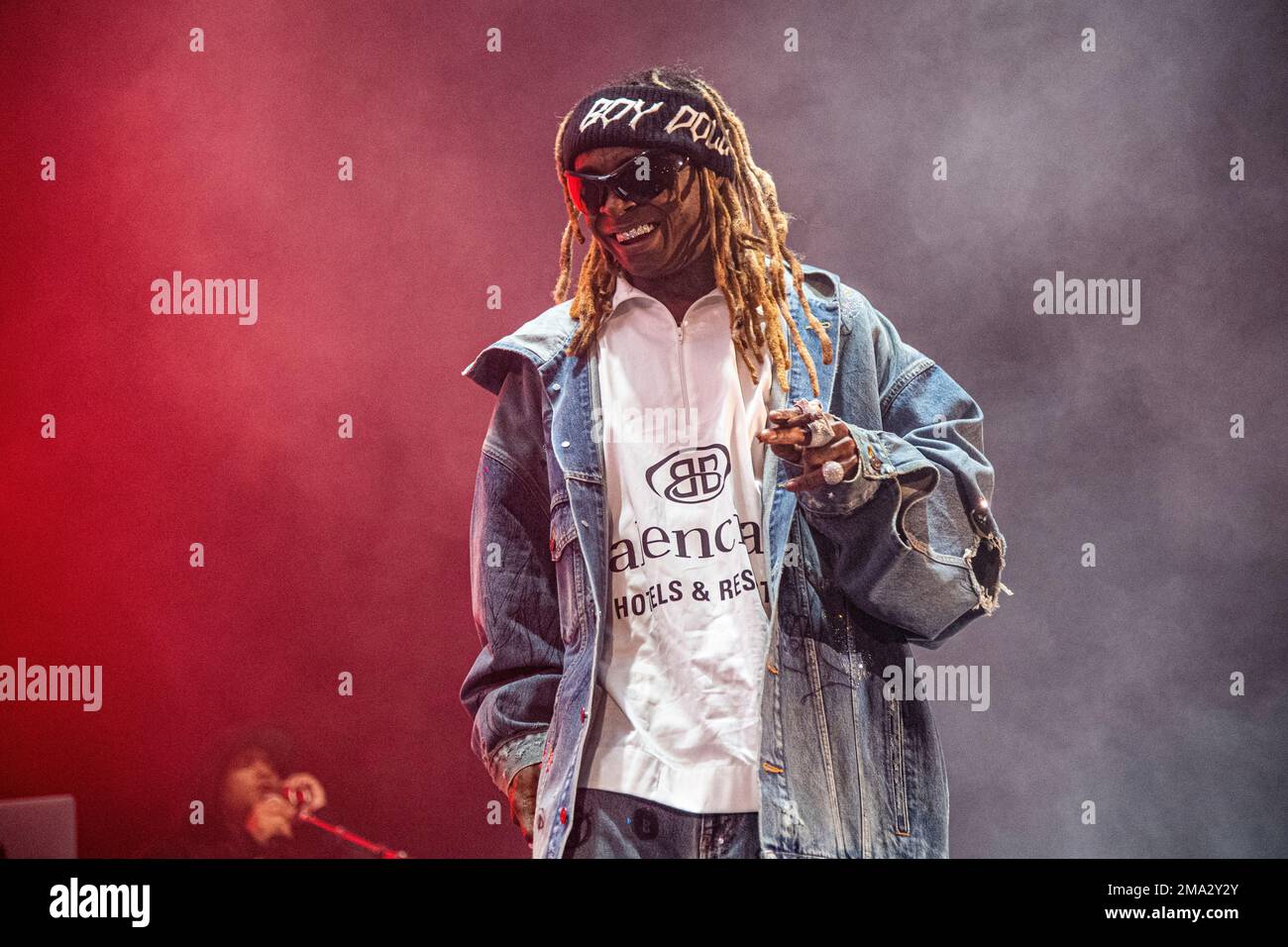 Lil Wayne performs during Lil Weezyana Fest on Saturday, Oct. 29, 2022