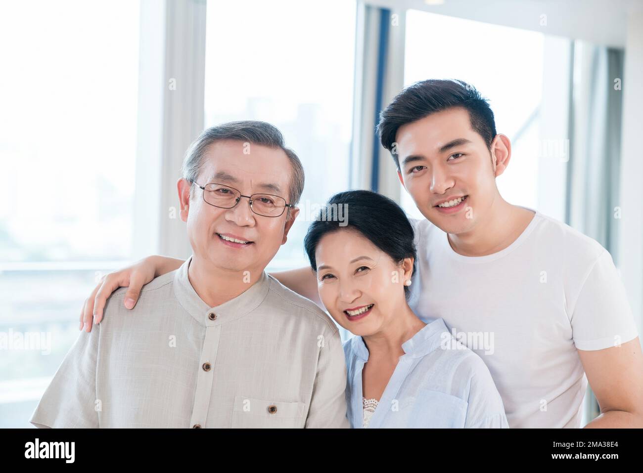 The happy family Stock Photo - Alamy