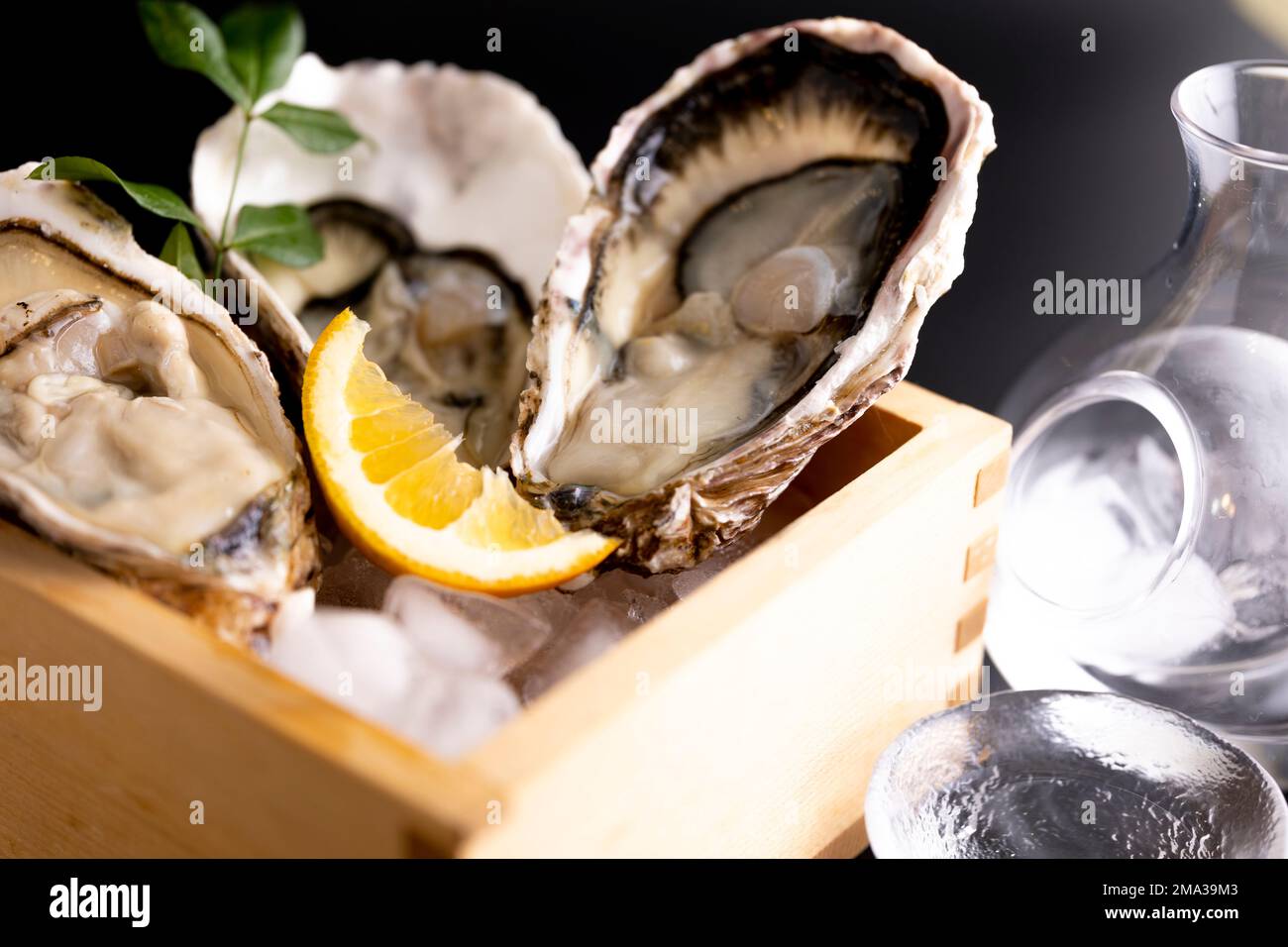 How to eat oysters Japanese style Stock Photo Alamy