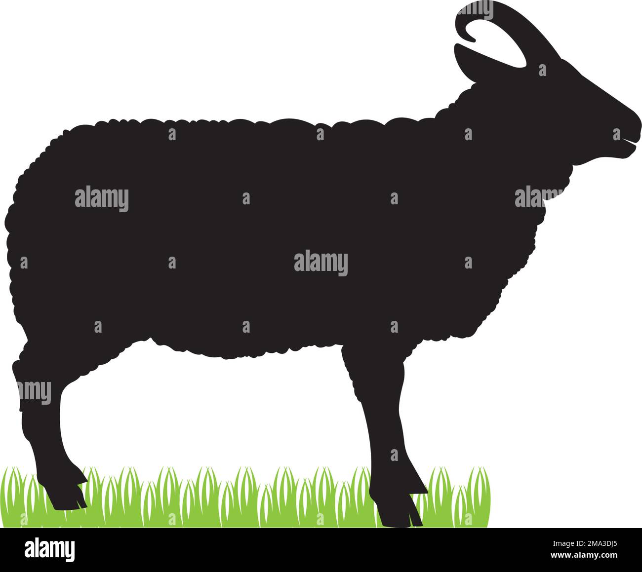 sheep icon. vector illustration template design. Stock Vector