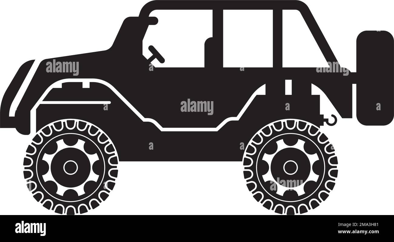 Offroad vehicle icon. vector illustration logo design Stock Vector