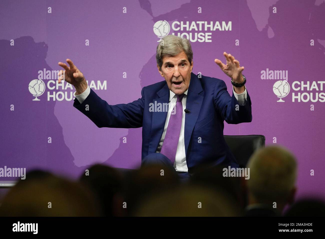 John Kerry, U.S. Special Presidential Envoy for Climate, attends an