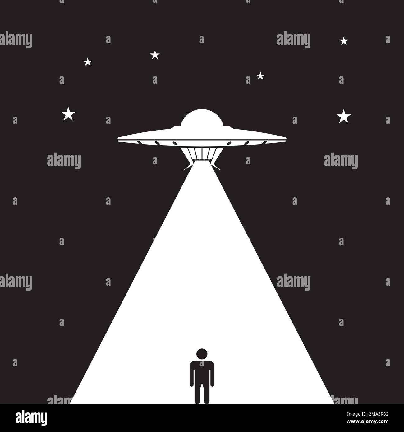 UFO icon vector illustration logo design Stock Vector