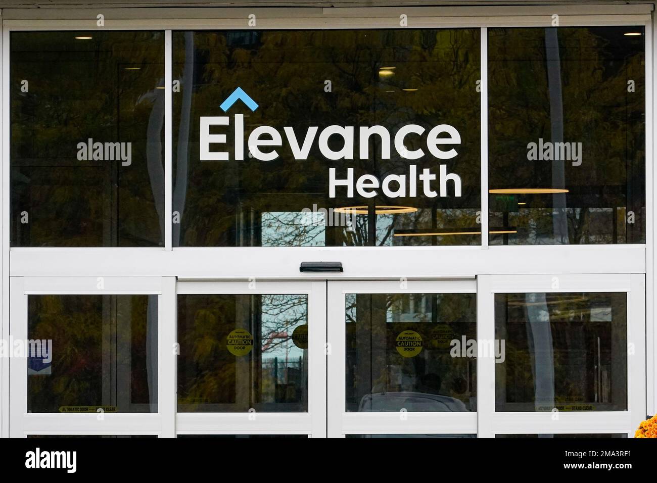 Signage at the corporate headquarters of Elevance Health is shown