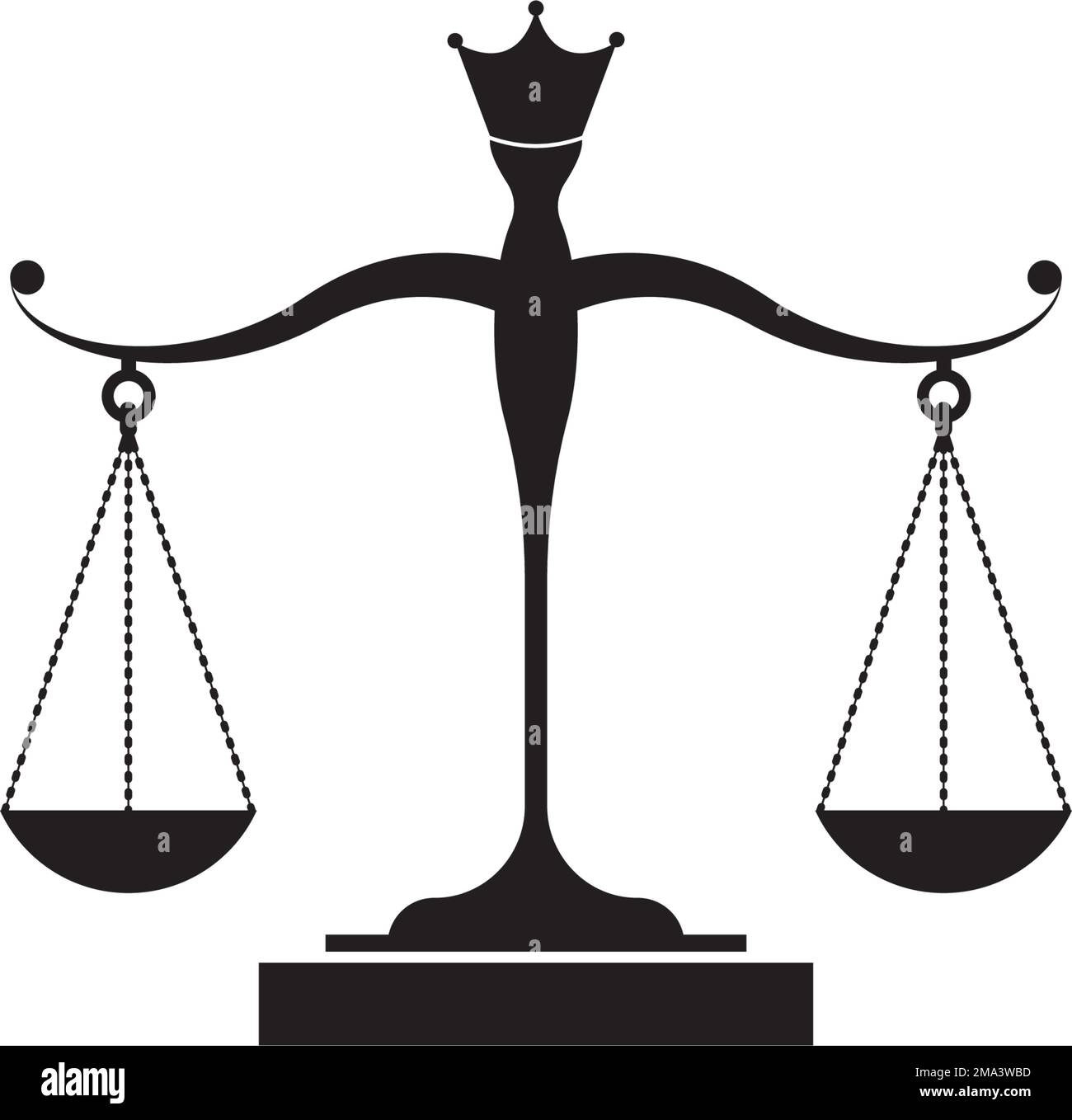 justice scale icon vector illustration design template Stock Vector