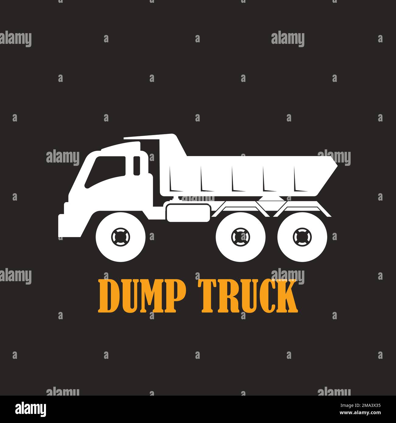 Dump truck icon.vector illustration logo design Stock Vector Image ...