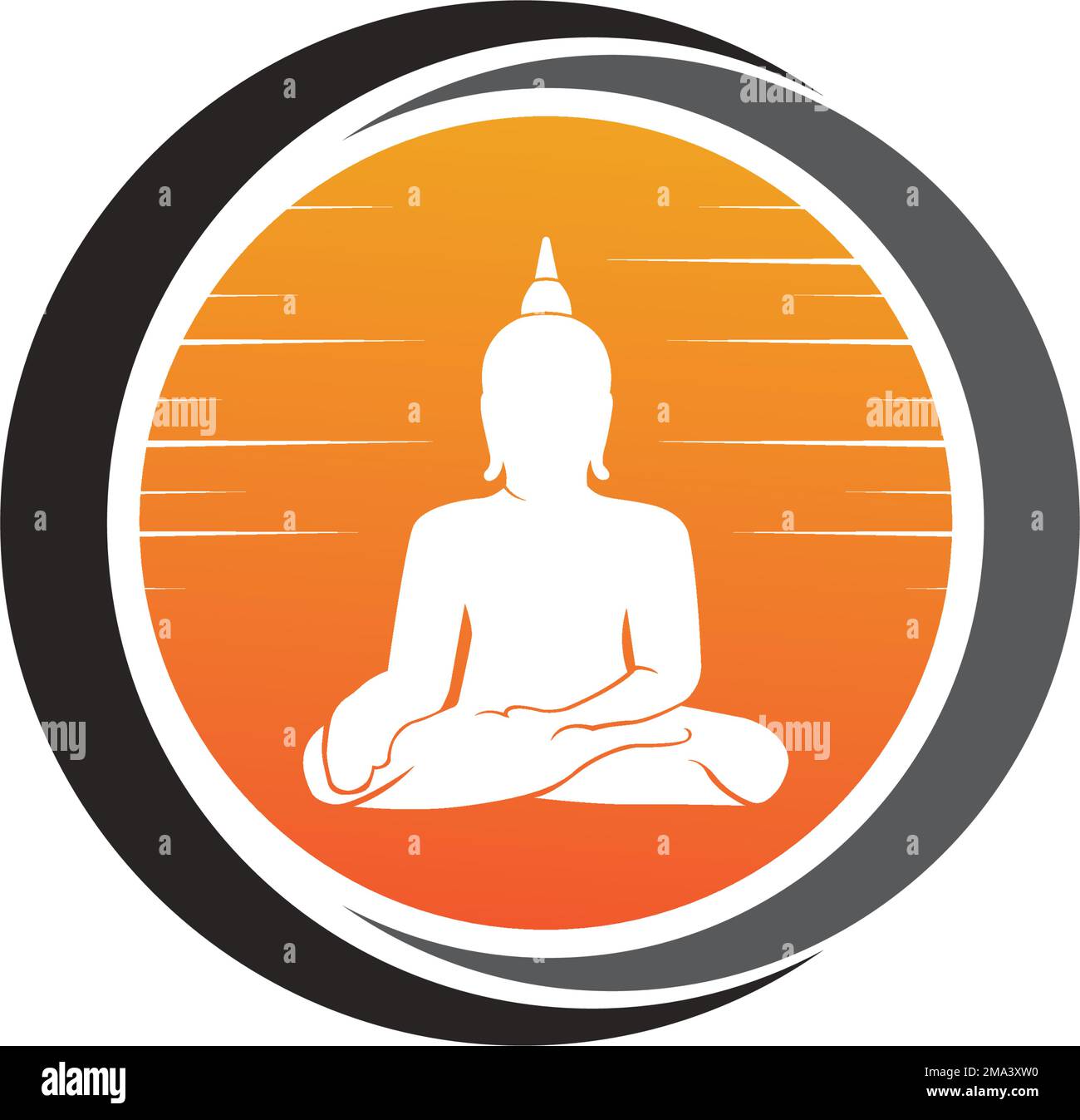 Buddha icon. vector illustration logo template Stock Vector Image & Art