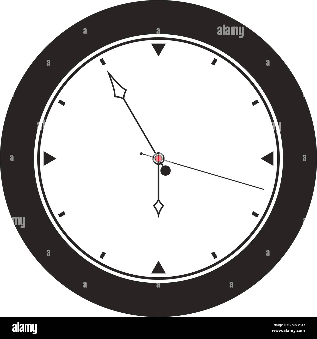 clock logo. vector illustration symbol design template Stock Vector