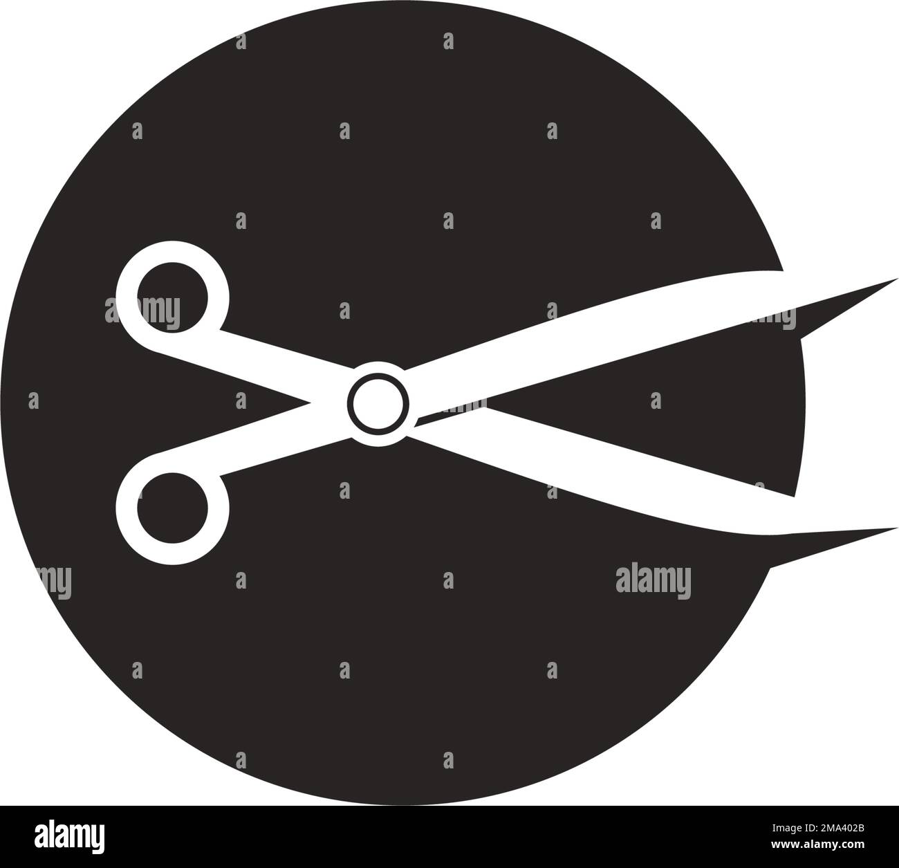 scissors icon. vector illustration symbol design. Stock Vector