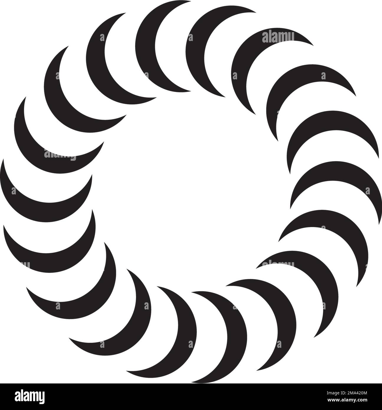 Orange spiral art and design pattern Black and White Stock Photos ...