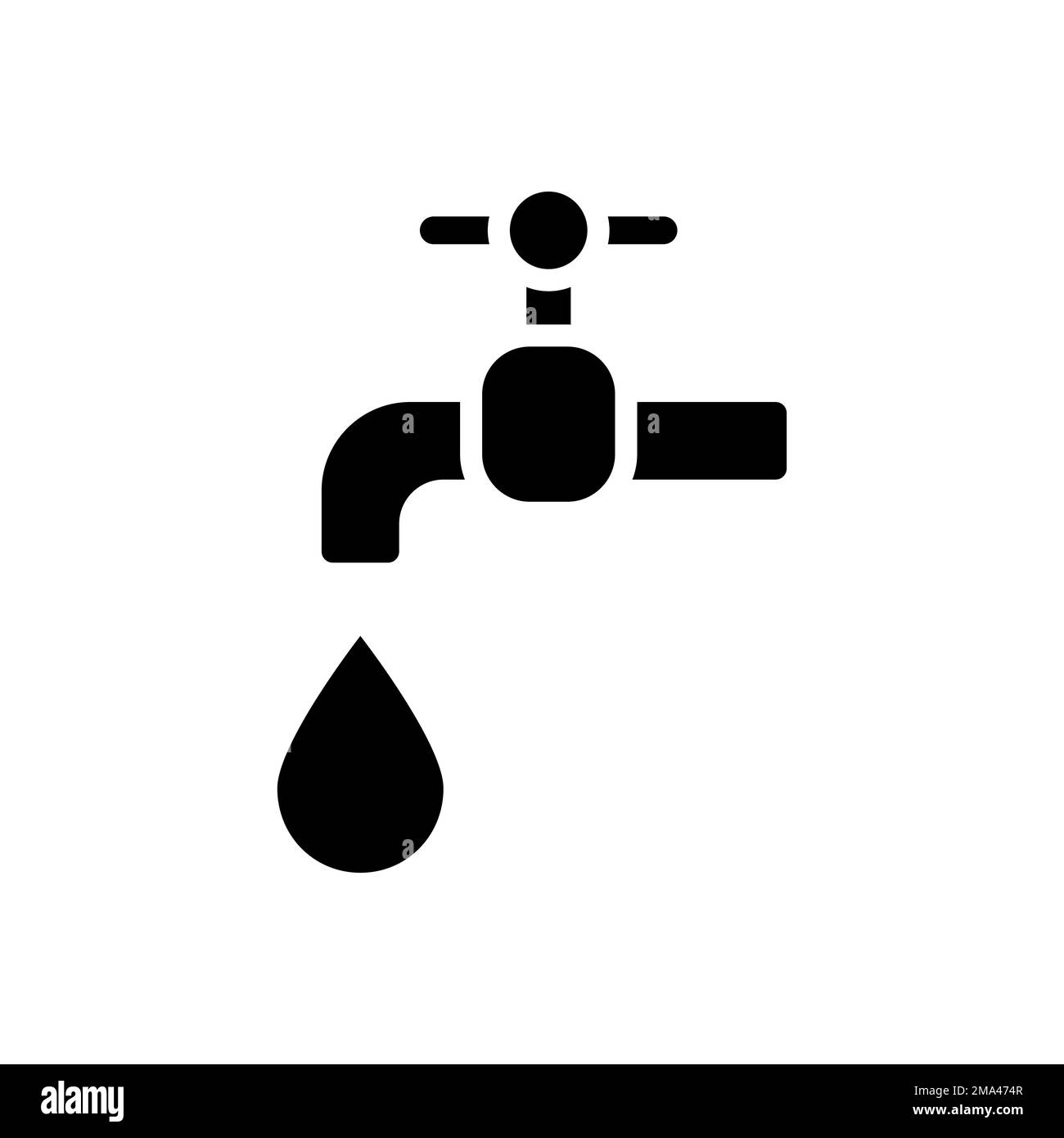 Water supply black glyph icon Stock Vector Image & Art Alamy