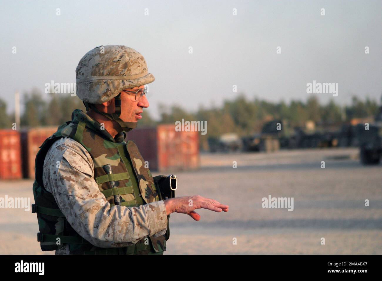 041115-M-3658J-033. Subject Operation/Series: IRAQI FREEDOM Base: Camp Fallujah State: Al Anbar Country: Iraq (IRQ) Stock Photo