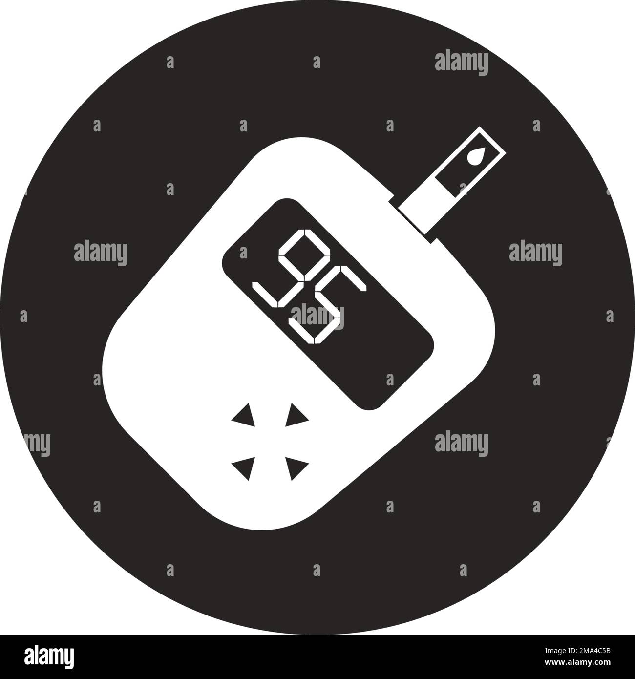 blood sugar meter icon.vector illustration symbol design Stock Vector