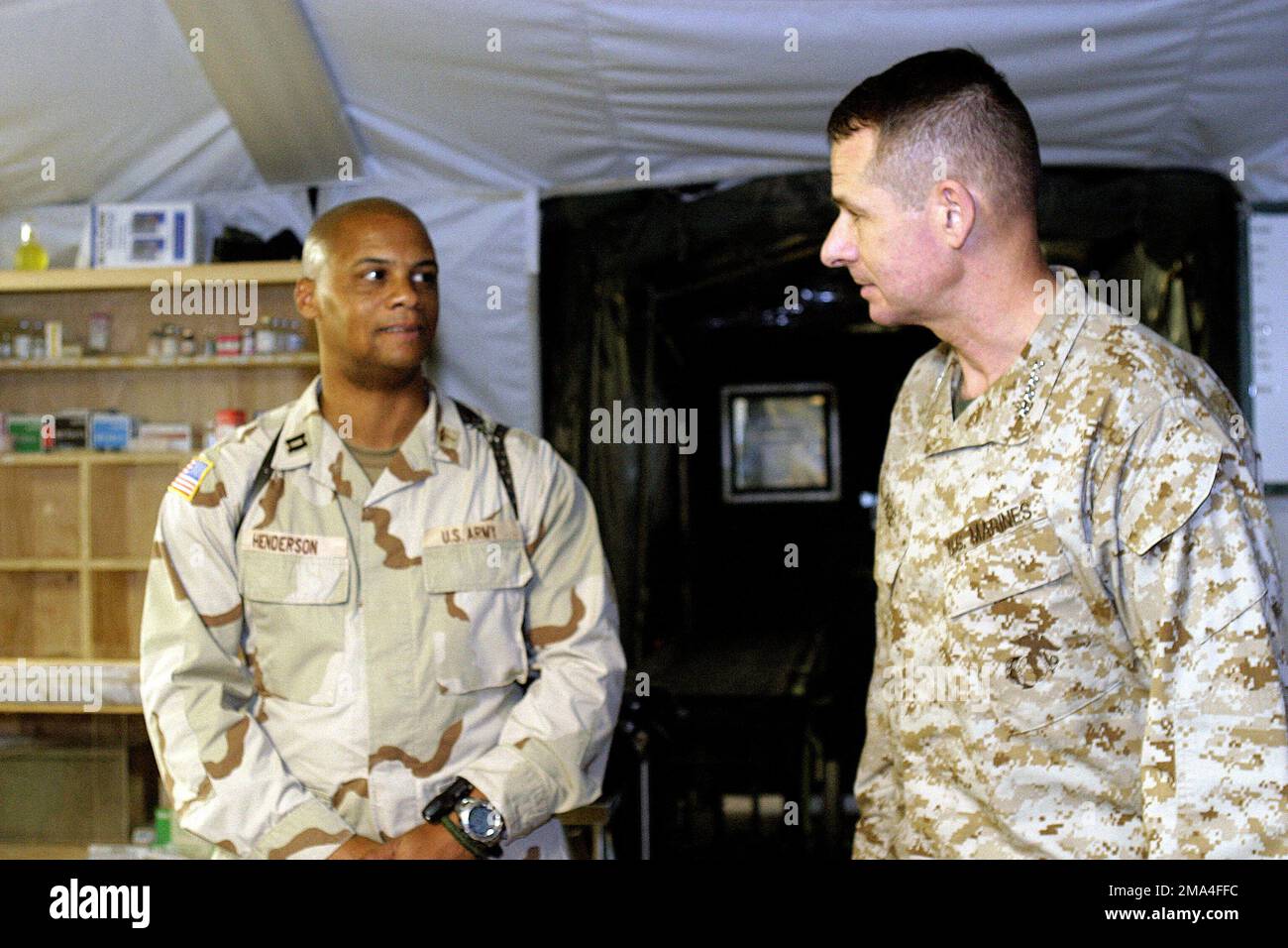 041121-M-4697Y-004. Subject Operation/Series: ENDURING FREEDOM Base: Forward Operating Base Salerno State: Khowst Country: Afghanistan (AFG) Stock Photo