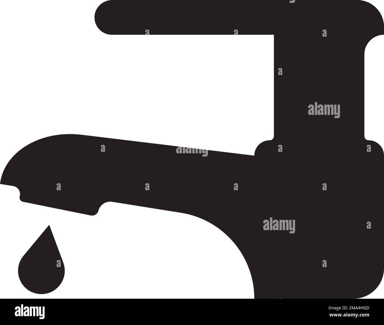 water faucet logo. vector illustration template design Stock Vector