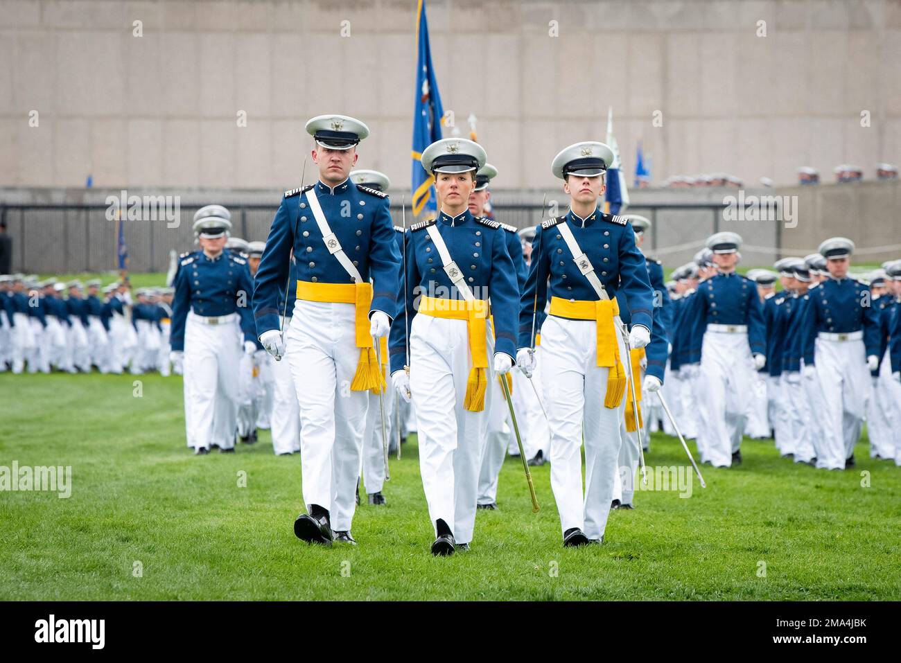 U.S. AIR FORCE ACADEMY, Colo. — U.S. Air Force Academy cadets march