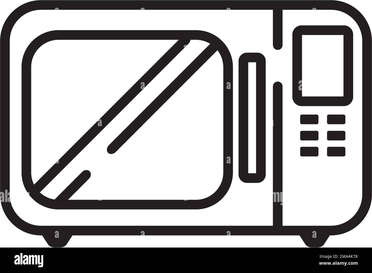 Microwave icon. vector illustration logo design Stock Vector