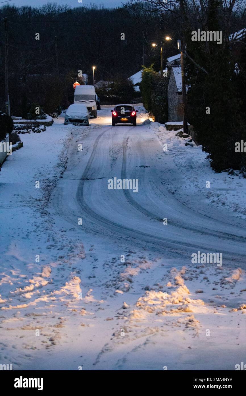 Lixwm Village, Flintshire, North Wales, UK. UK Weather. 19th January