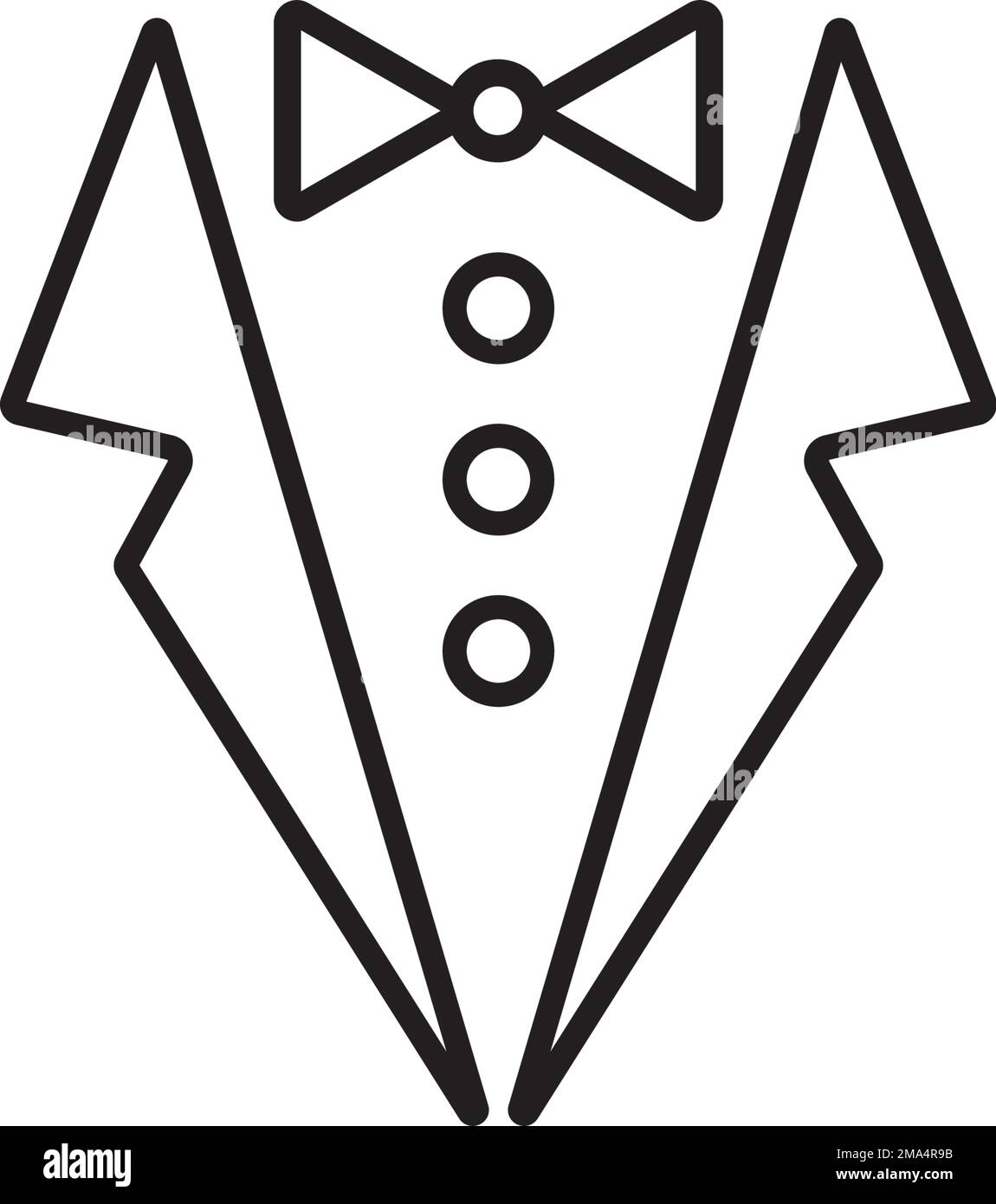 tuxedo-icon-vector-illustration-simple-logo-design-stock-vector-image