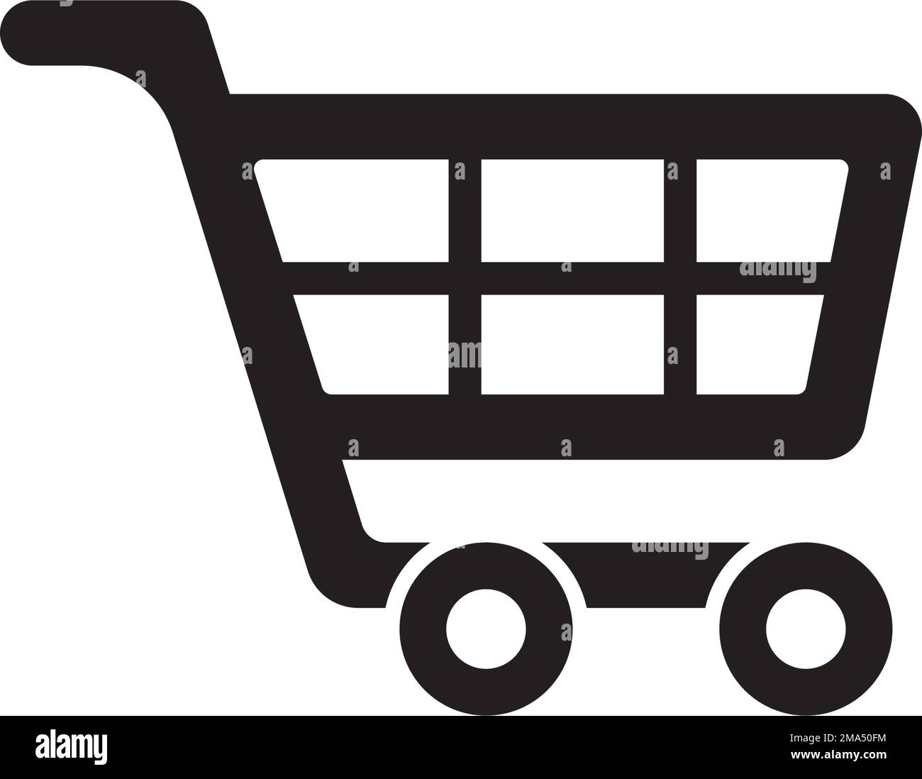 shopping cart icon, vector illustration design template. Stock Vector