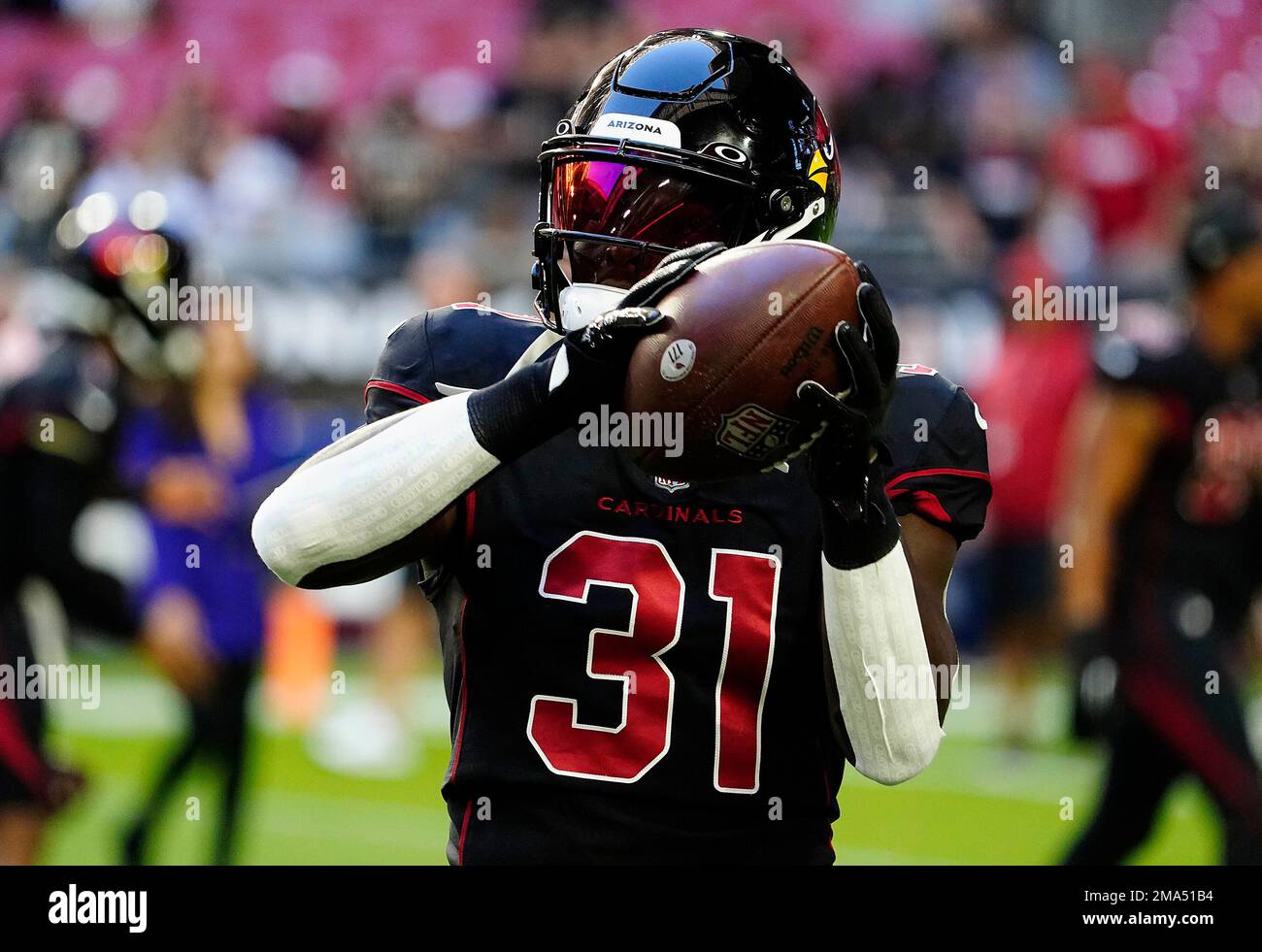 Arizona Cardinals' Chris Banjo (31) before the first half of an NFL  football game against the the New Orleans Saints, Thursday, Oct. 20, 2022,  in Glendale, Ariz. (AP Photo/Darryl Webb Stock Photo - Alamy