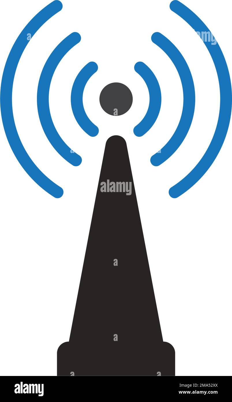 Nonionizing radiation icon vector illustration symbol design Stock
