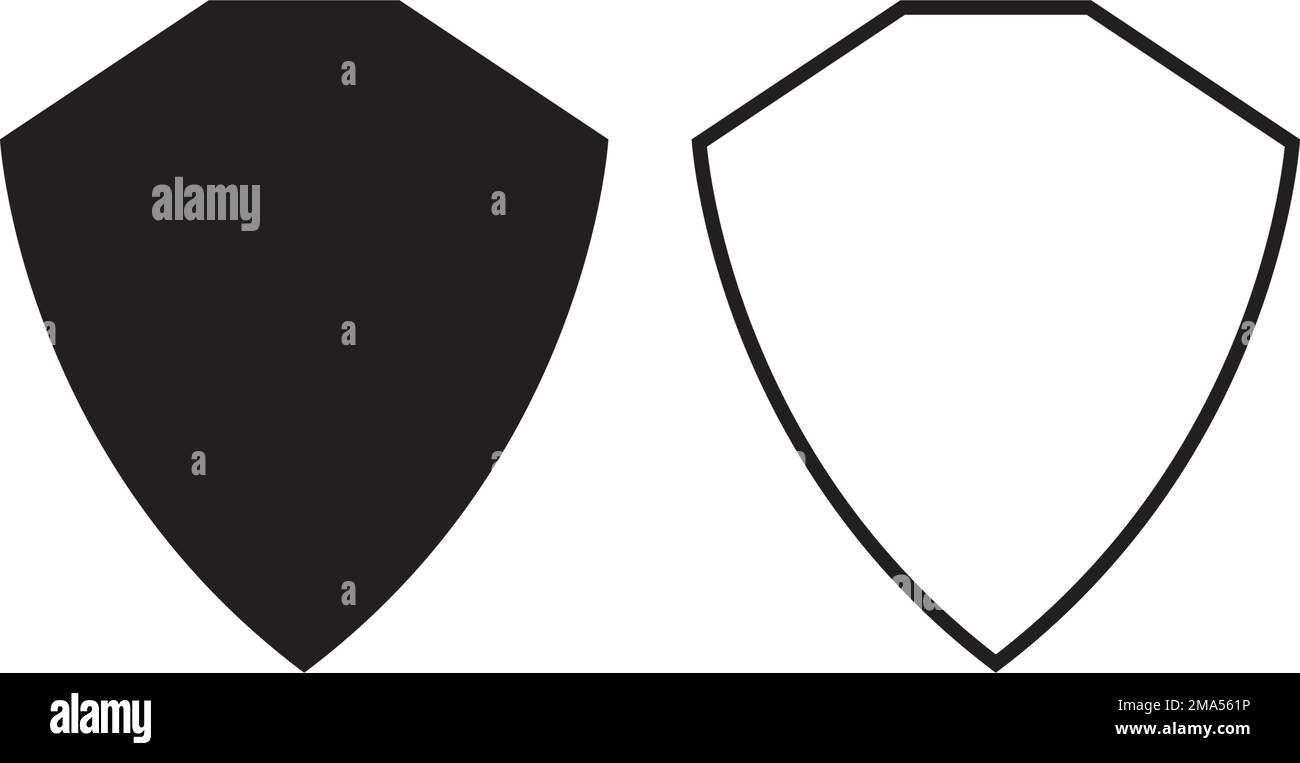 Shield icon vector illustration logo template. Stock Vector