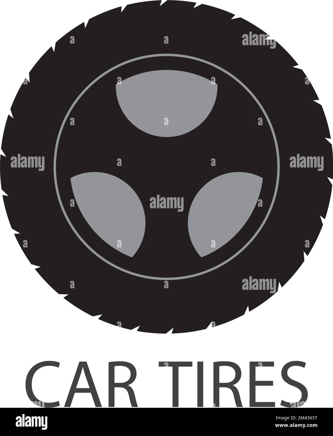 Car tires vector icon illustration logo template Stock Vector Image