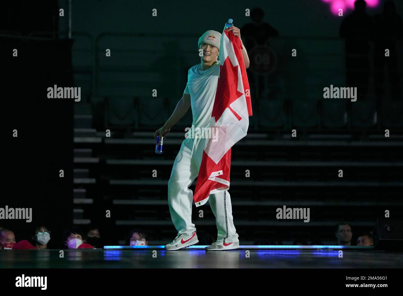 Winner Philip Kim of Canada, known as Bboy Phil Wizard, celebrates