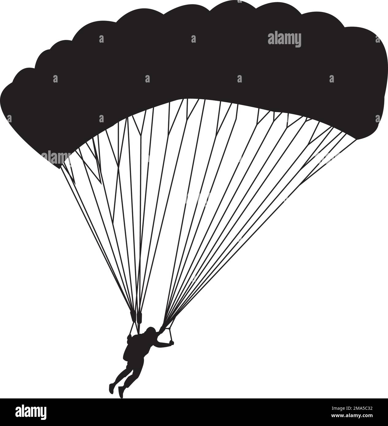parachuting or paragliding icon, vector illustration symbol design. Stock Vector