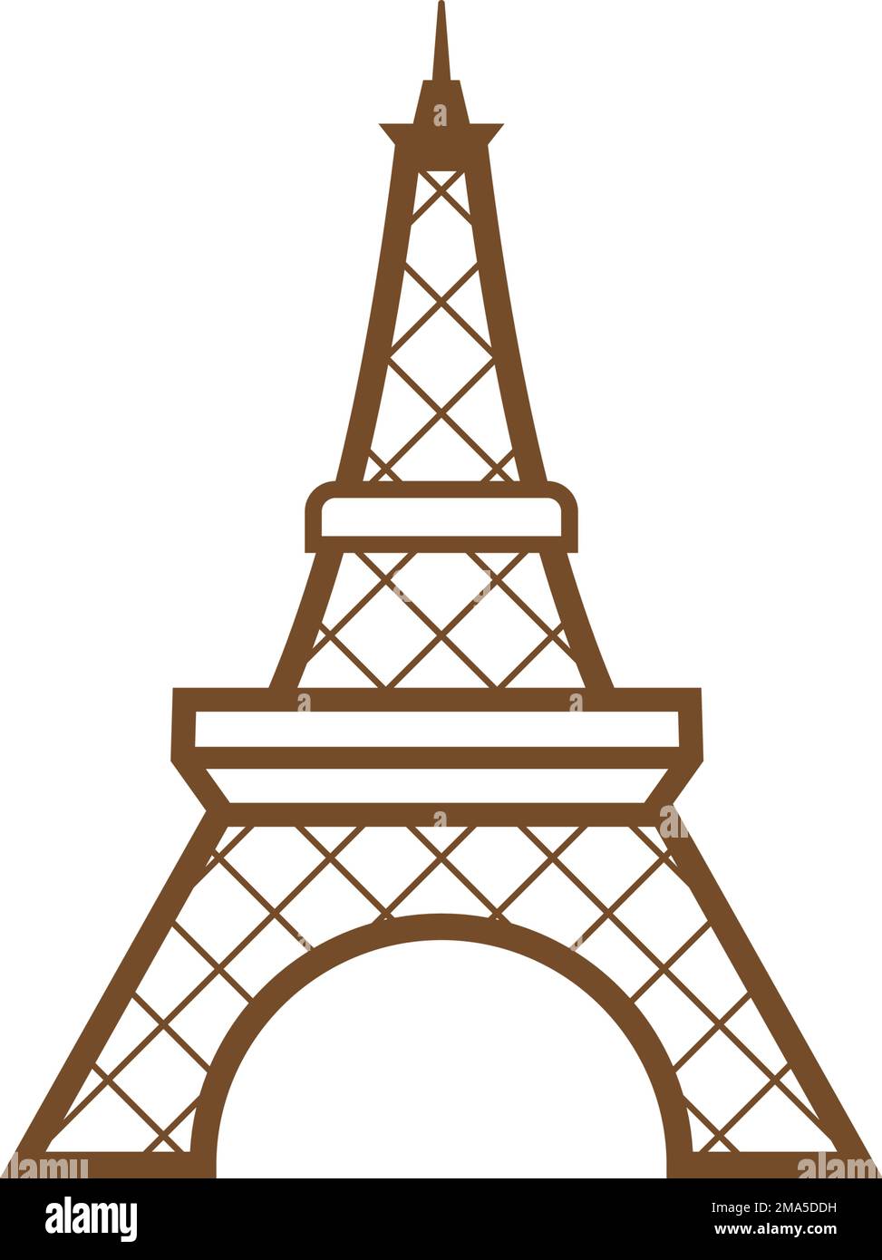 How To Draw The Eiffel Tower For Kids | Eiffel Tower Drawing | - YouTube
