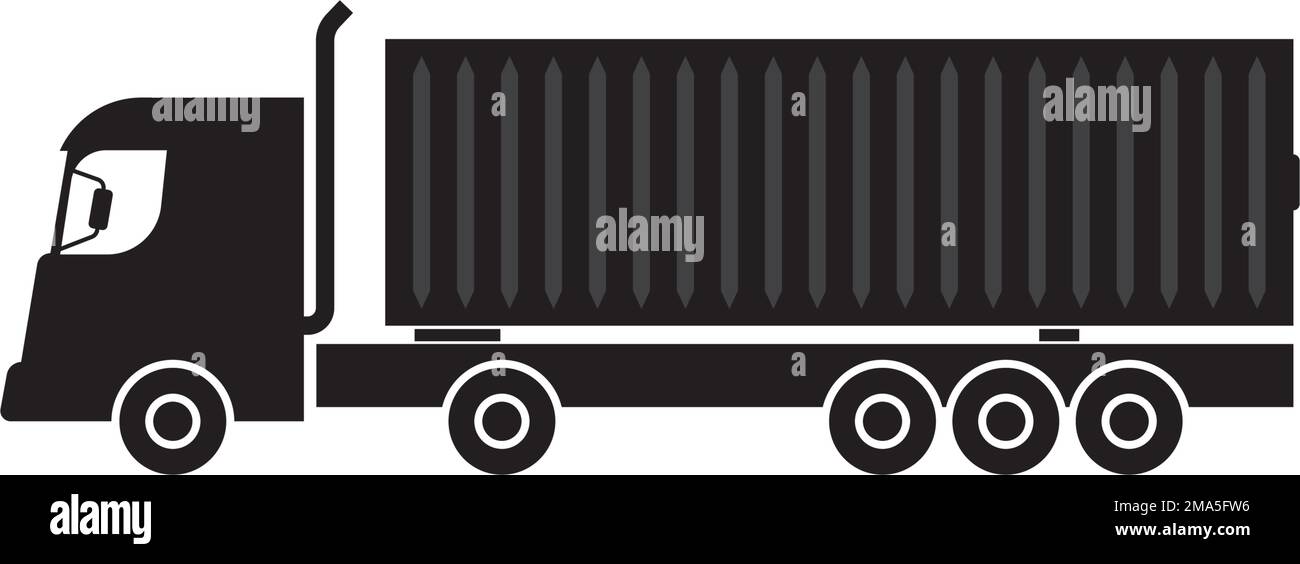 container truck icon vector illustration template design Stock Vector