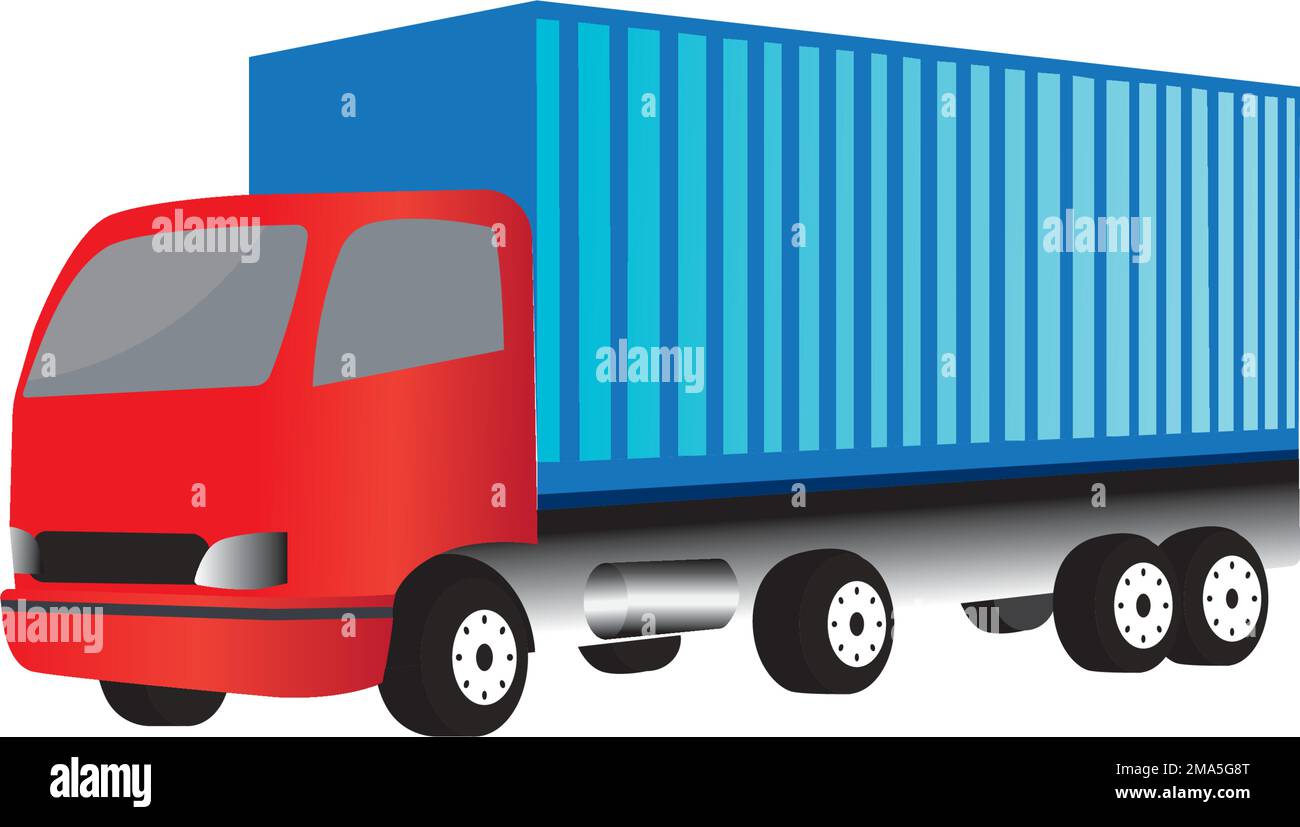 container truck icon vector illustration template design Stock Vector