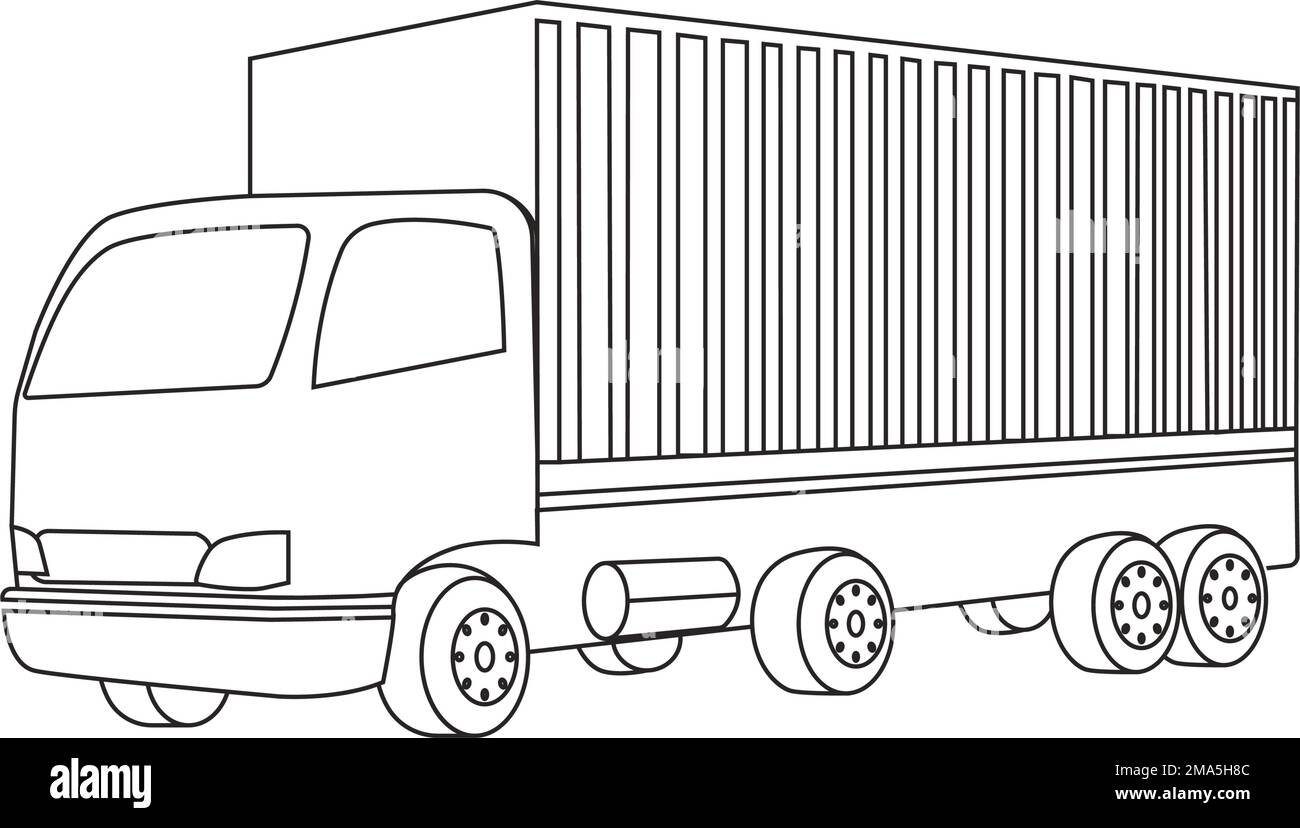 container truck icon vector illustration template design Stock Vector