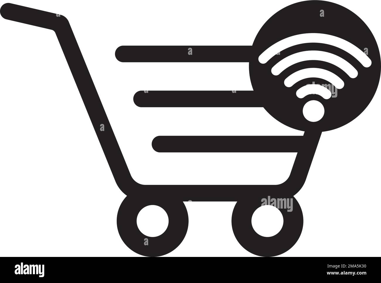 online shopping icon vector illustration template design. Stock Vector