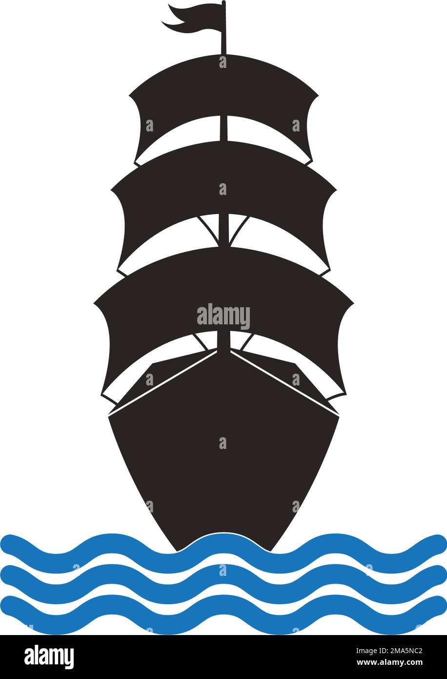 sailing ship icon vector illustration symbol design Stock Vector Image