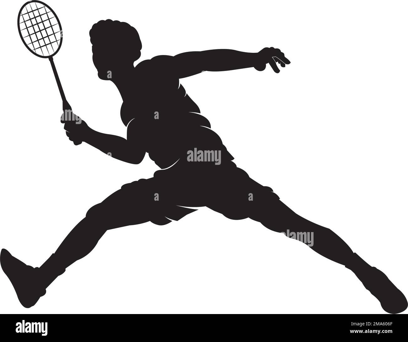 badminton icon vector illustration logo template Stock Vector