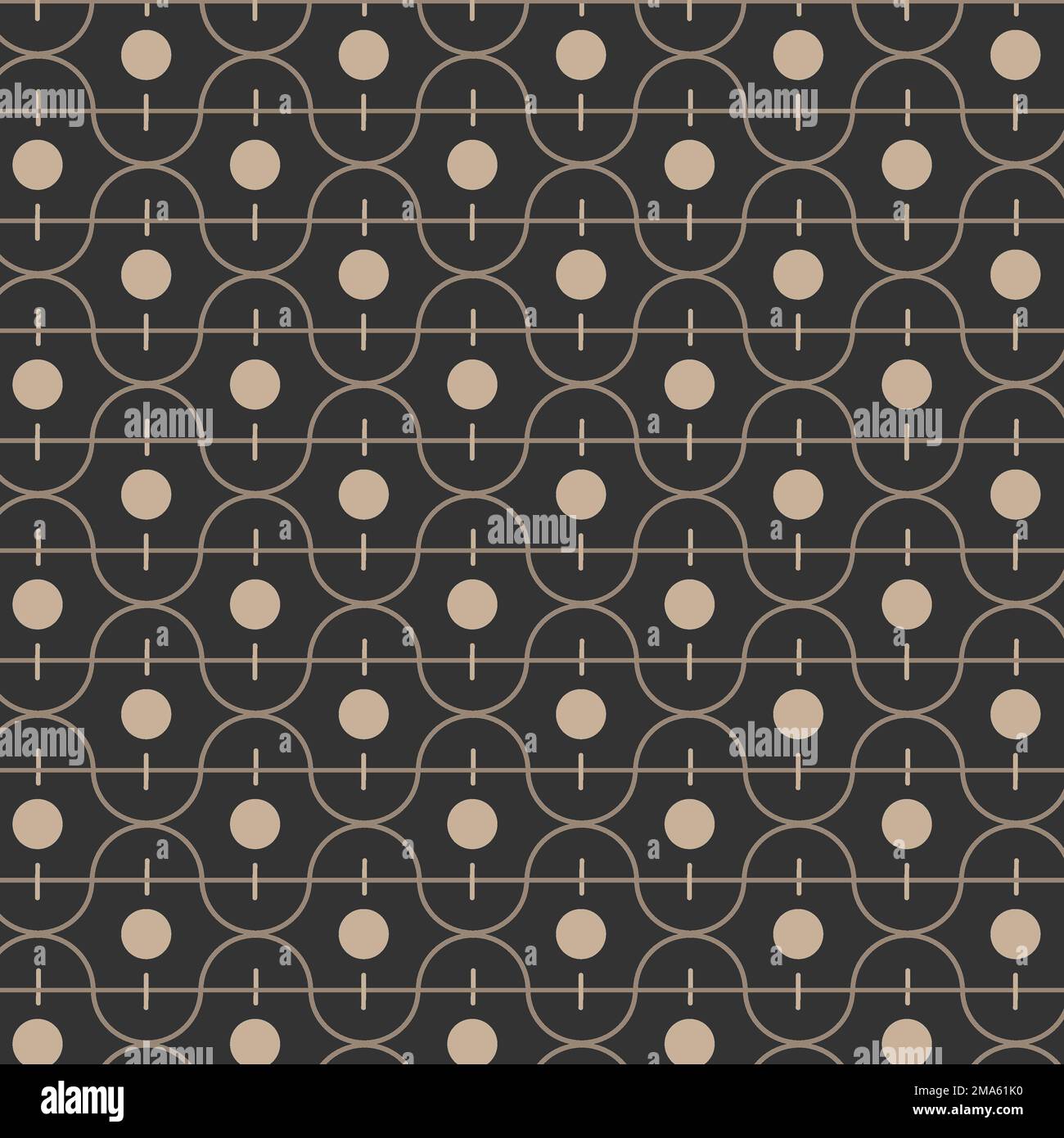 Seamless black geometric pattern vector Stock Vector
