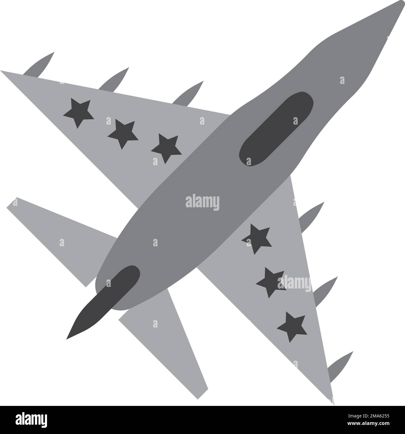 fighter jet icon vector illustration logo design Stock Vector