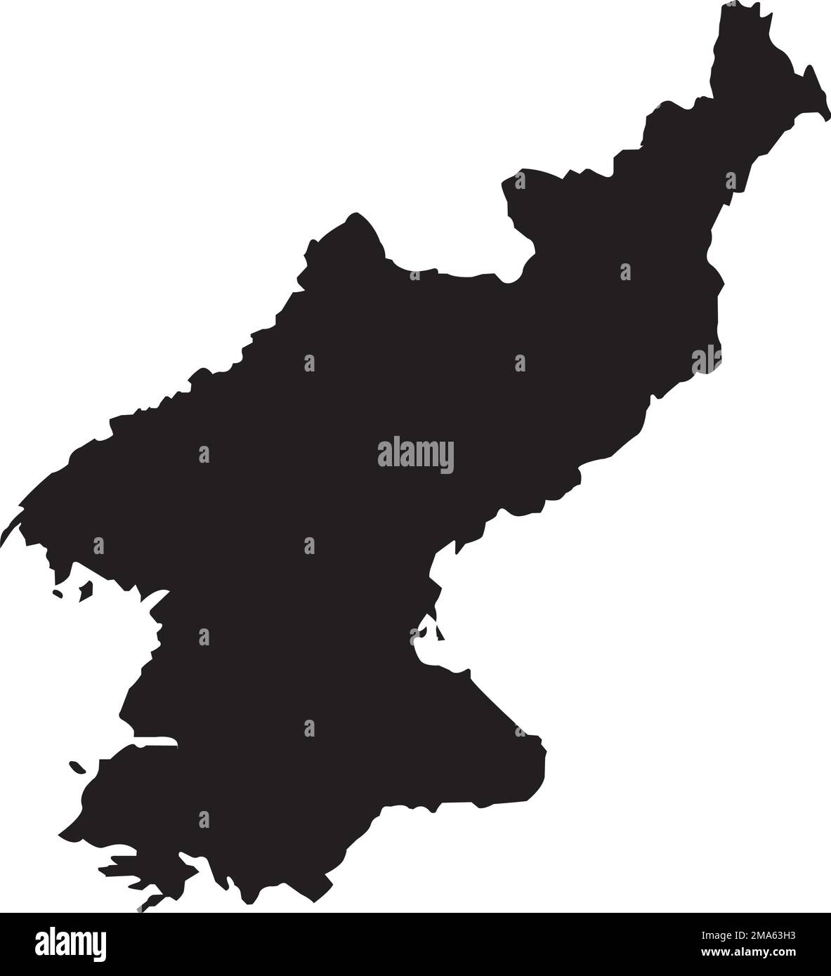 Korean peninsula map Black and White Stock Photos & Images - Alamy