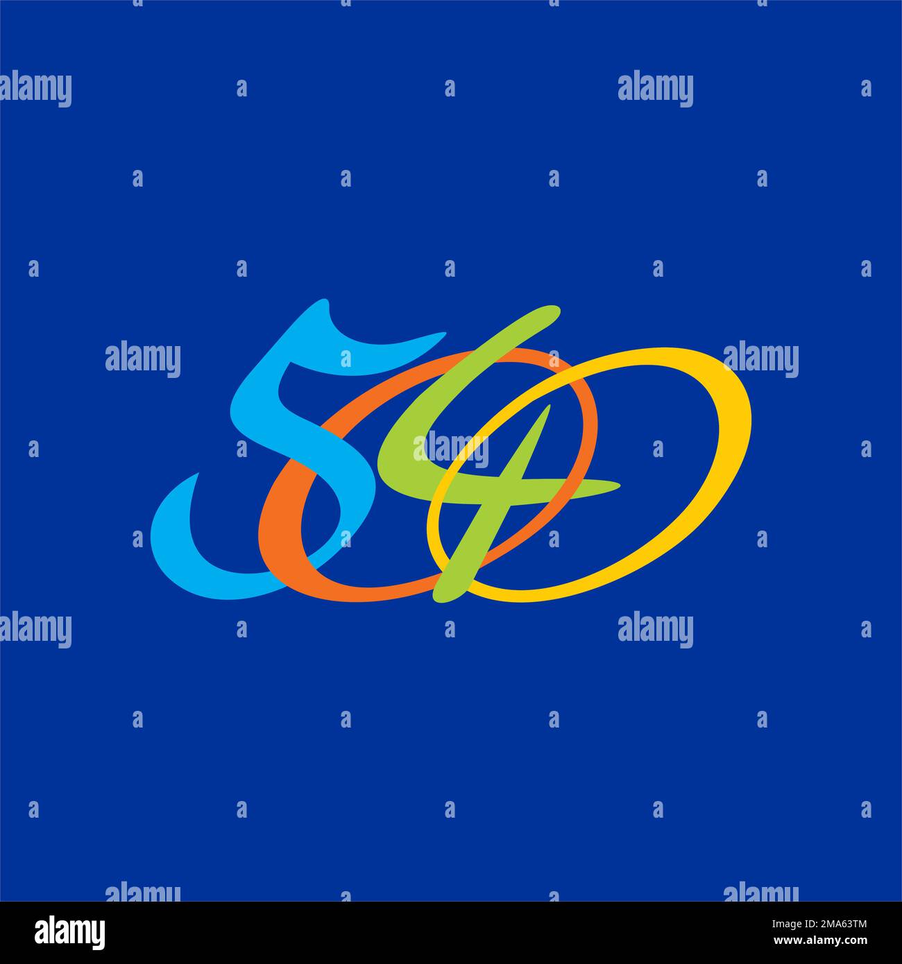 number 5040 colorful logo design Stock Vector Image & Art Alamy