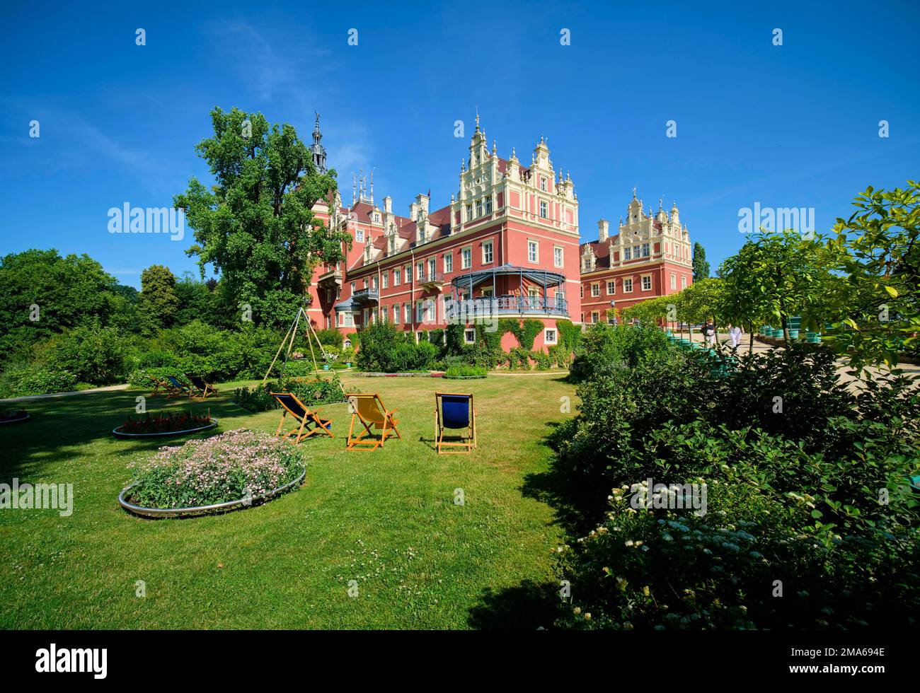 New Palace, Muskau Park, Prince Pueckler Park, UNESCO World Heritage