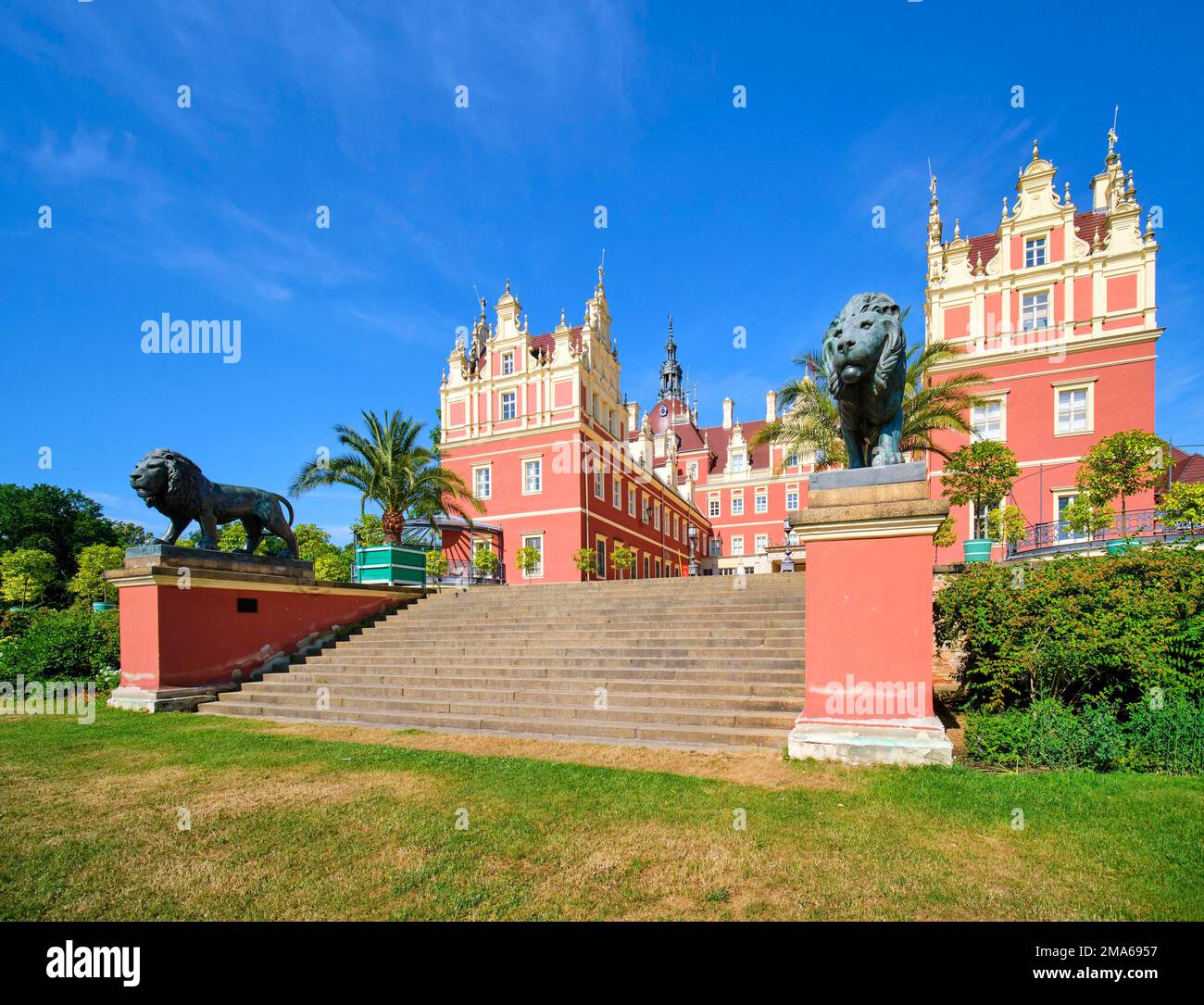New Palace, Muskau Park, Prince Pueckler Park, UNESCO World Heritage