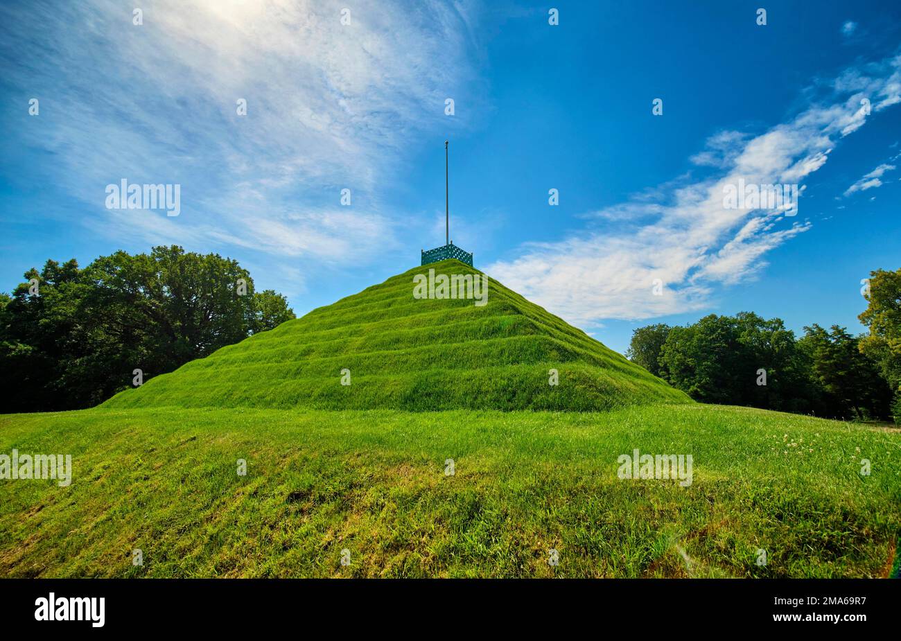 Land pyramid, Branitz Park, Prince Pueckler Park, Cottbus, Brandenburg ...