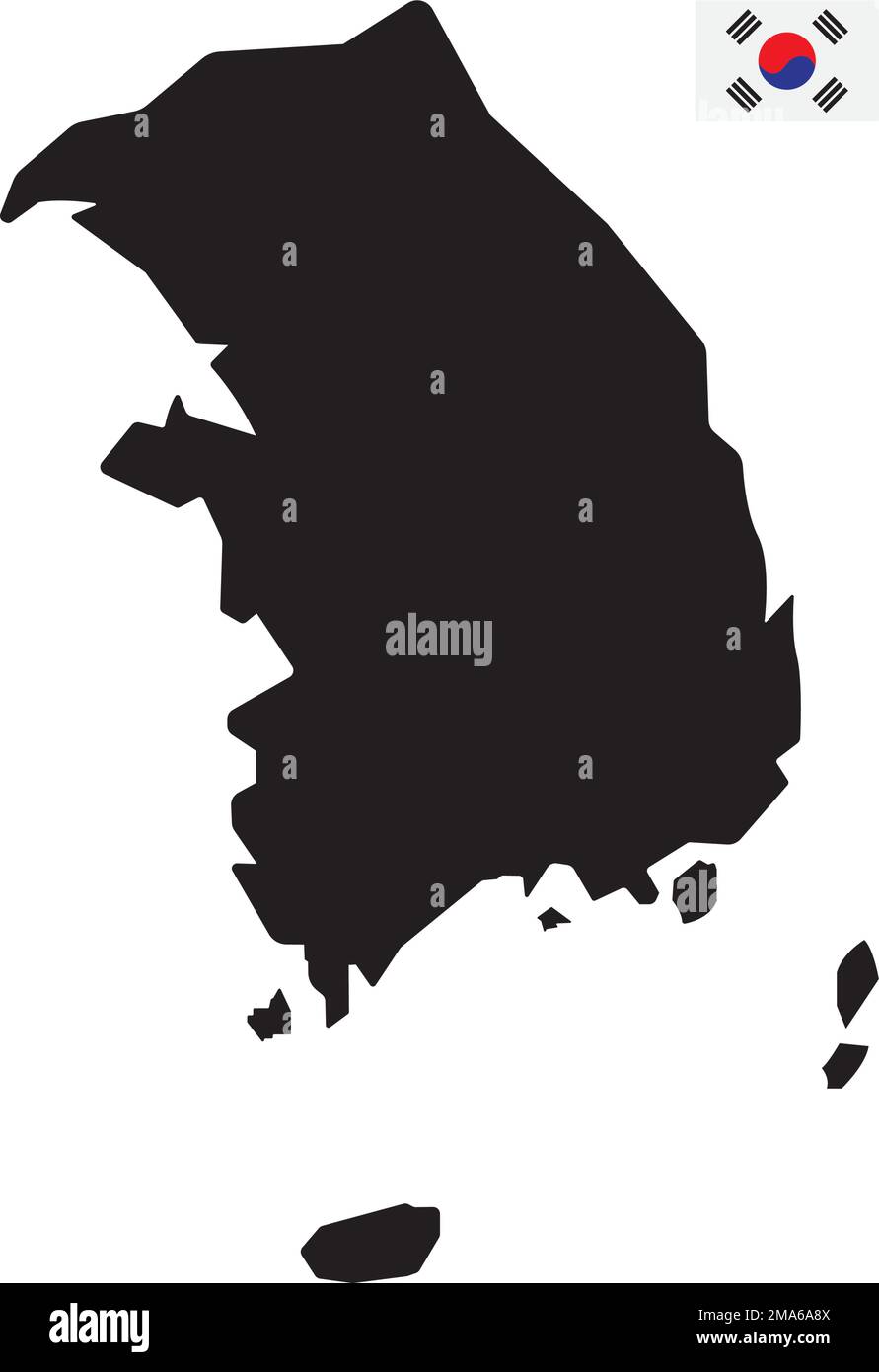 korea map clipart symbols